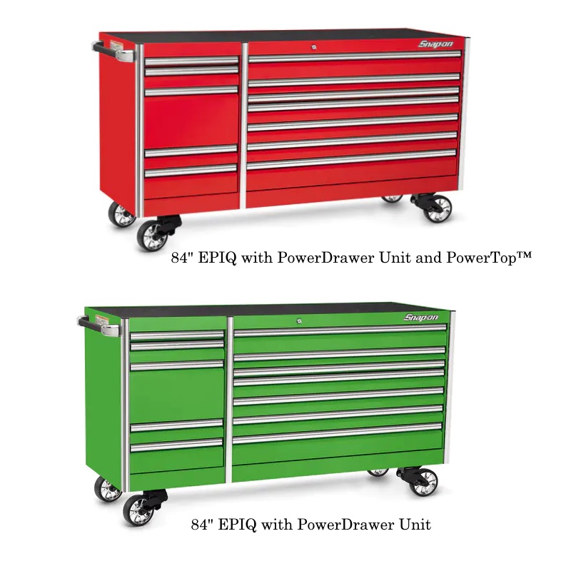 Snapon-EPIQ Series-Double Bank EPIQ Series Roll Cab with PowerDrawer